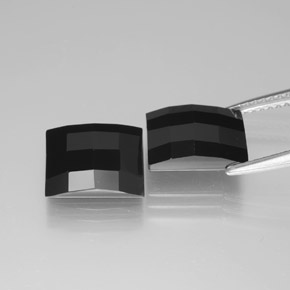 6.90 ct natürliche Schörl Spinell-Edelsteine, Baguette, Lichtundurchlässig