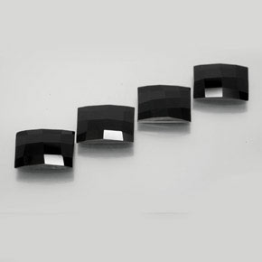 8,24 ct natürliche schwarzer Spinell-Edelsteine, Baguette, Lichtundurchlässig