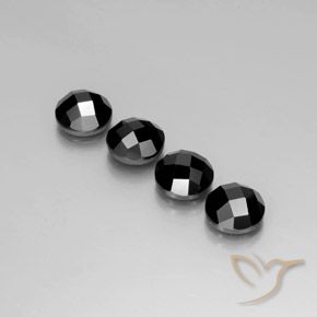 14.83 ct natürliche Schwarz Spinell-Edelsteine, Runden, Lichtundurchlässig