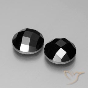 8.52 ct natürliche Schwarz Spinell-Edelsteine, Runden, Lichtundurchlässig