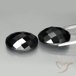 21.22 ct natürliche Schwarz Spinell-Edelsteine, Oval, Lichtundurchlässig