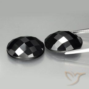22.02 ct natürliche Schwarz Spinell-Edelsteine, Oval, Lichtundurchlässig