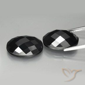 20.30 ct natürliche Schwarz Spinell-Edelsteine, Oval, Lichtundurchlässig