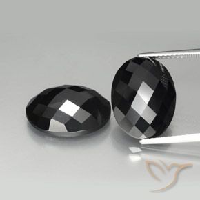 19.65ctw Natürlicher Schwarz Spinell, Oval, Lichtundurchlässig