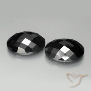 19.65 ct natürliche Schwarz Spinell-Edelsteine, Oval, Lichtundurchlässig