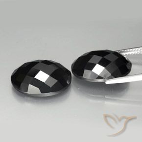 19.65 ct natürliche Schwarz Spinell-Edelsteine, Oval, Lichtundurchlässig