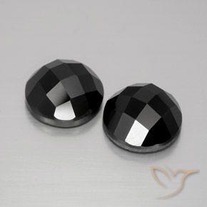 10.13 ct natürliche Schwarz Spinell-Edelsteine, Runden, Lichtundurchlässig