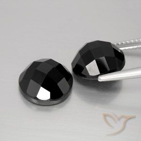 10.13 ct natürliche Schwarz Spinell-Edelsteine, Runden, Lichtundurchlässig