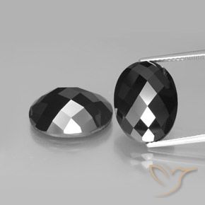 22.49ctw Natürlicher Schwarz Spinell, Oval, Lichtundurchlässig, Photo A
