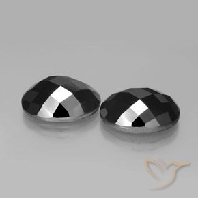 22.49 ct natürliche Schwarz Spinell-Edelsteine, Oval, Lichtundurchlässig
