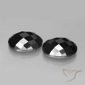 21.63 ct natürliche Schwarz Spinell-Edelsteine, Oval, Lichtundurchlässig