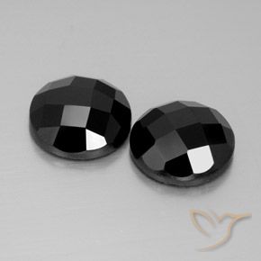 8.40 ct natürliche Schwarz Spinell-Edelsteine, Runden, Lichtundurchlässig