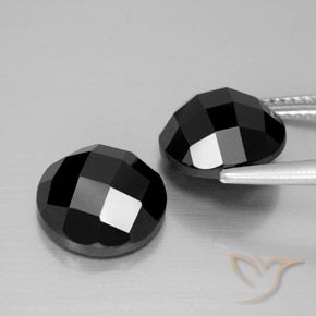 9.54 ct natürliche Schwarz Spinell-Edelsteine, Runden, Lichtundurchlässig