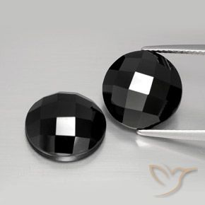 13.20ctw Natürlicher Schwarz Spinell, Runden, Lichtundurchlässig