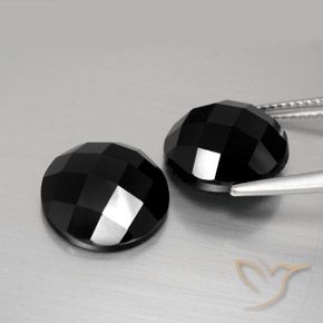 13.84 ct natürliche Schwarz Spinell-Edelsteine, Runden, Lichtundurchlässig