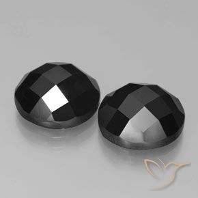 13.73 ct natürliche Schwarz Spinell-Edelsteine, Runden, Lichtundurchlässig
