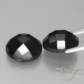 13.73 ct natürliche Schwarz Spinell-Edelsteine, Runden, Lichtundurchlässig