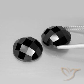 13.47 ct natürliche Schwarz Spinell-Edelsteine, Runden, Lichtundurchlässig