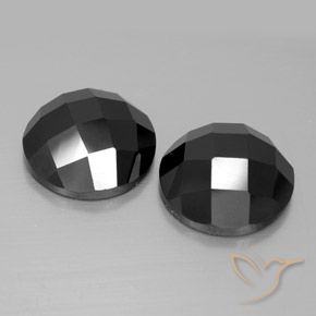 14.69 ct natürliche Schwarz Spinell-Edelsteine, Runden, Lichtundurchlässig