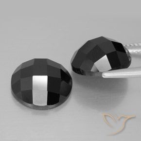 14.69 ct natürliche Schwarz Spinell-Edelsteine, Runden, Lichtundurchlässig