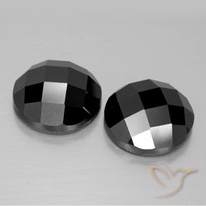 15.94 ct natürliche Schwarz Spinell-Edelsteine, Runden, Lichtundurchlässig