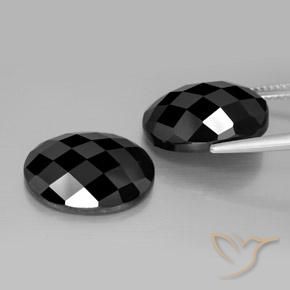 21.70 ct natürliche Schwarz Spinell-Edelsteine, Oval, Lichtundurchlässig