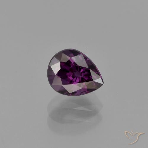 1.05ct Natürlicher tieflila Spinell, Birnenform, VVS-VS
