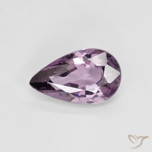 0.98ct Natürlicher gräulich-v Spinell, Birnenform, VS