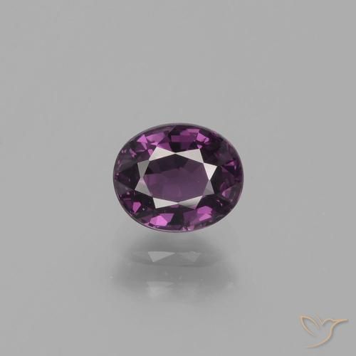 0.89ct Natürlicher Mittel-Dunkelviolett Spinell, Oval, VVS