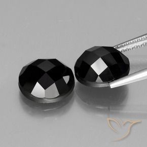 9.78 ct natürliche Schwarz Spinell-Edelsteine, Runden, Lichtundurchlässig