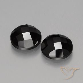 8.96 ct natürliche Schwarz Spinell-Edelsteine, Runden, Lichtundurchlässig