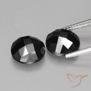 8.64 ct natürliche Schwarz Spinell-Edelsteine, Runden, Lichtundurchlässig