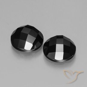 8.89 ct natürliche Schwarz Spinell-Edelsteine, Runden, Lichtundurchlässig