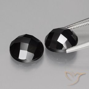 8.89 ct natürliche Schwarz Spinell-Edelsteine, Runden, Lichtundurchlässig