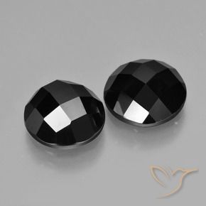 8.24 ct natürliche Schwarz Spinell-Edelsteine, Runden, Lichtundurchlässig