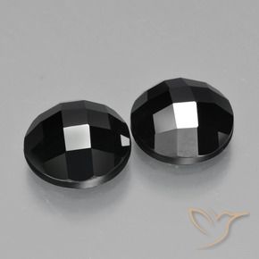 9.18 ct natürliche Schwarz Spinell-Edelsteine, Runden, Lichtundurchlässig