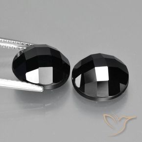9.18 ct natürliche Schwarz Spinell-Edelsteine, Runden, Lichtundurchlässig