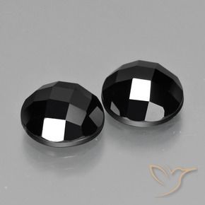 8.68 ct natürliche Schwarz Spinell-Edelsteine, Runden, Lichtundurchlässig