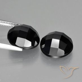 8.68 ct natürliche Schwarz Spinell-Edelsteine, Runden, Lichtundurchlässig
