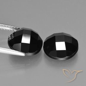 9.30 ct natürliche Schwarz Spinell-Edelsteine, Runden, Lichtundurchlässig