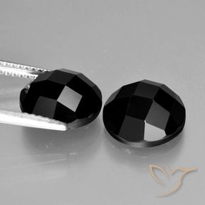 8.86 ct natürliche Schwarz Spinell-Edelsteine, Runden, Lichtundurchlässig
