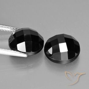 9.17 ct natürliche Schwarz Spinell-Edelsteine, Runden, Lichtundurchlässig