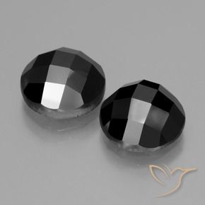 9.51 ct natürliche Schwarz Spinell-Edelsteine, Runden, Lichtundurchlässig