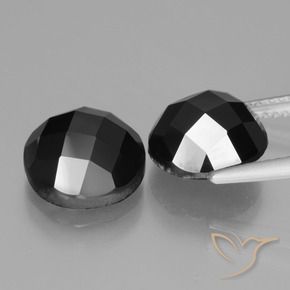 9.51 ct natürliche Schwarz Spinell-Edelsteine, Runden, Lichtundurchlässig