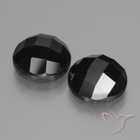 9.59 ct natürliche Schwarz Spinell-Edelsteine, Runden, Lichtundurchlässig