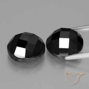 9.59 ct natürliche Schwarz Spinell-Edelsteine, Runden, Lichtundurchlässig