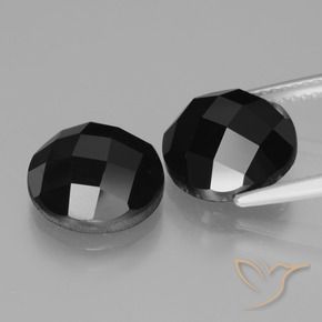 9.64 ct natürliche Schwarz Spinell-Edelsteine, Runden, Lichtundurchlässig