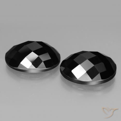 22.46 ct natürliche Schwarz Spinell-Edelsteine, Oval, Lichtundurchlässig