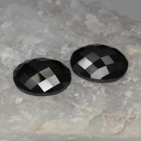 23.18 ct natürliche Schwarz Spinell-Edelsteine, Oval, Lichtundurchlässig