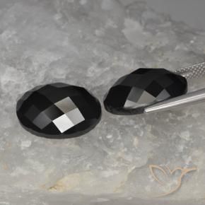 23.18 ct natürliche Schwarz Spinell-Edelsteine, Oval, Lichtundurchlässig